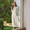 Women's French Style Lightweight Two-Piece Pants Set