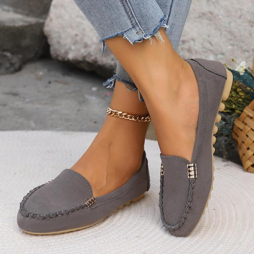 Yeni Kadın Günlük Ayakkabılar İlkbahar Sonbahar Düz Loafer Ayakkabılar Moda Kaymaz Yumuşak Kot Düz Ayakkabılar Zapatos De Mujer Büyük Beden 43