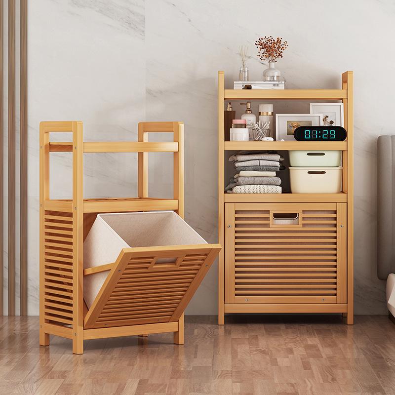 Multi-Layer Floor Storage Rack for Clothes and Bathroom Essentials