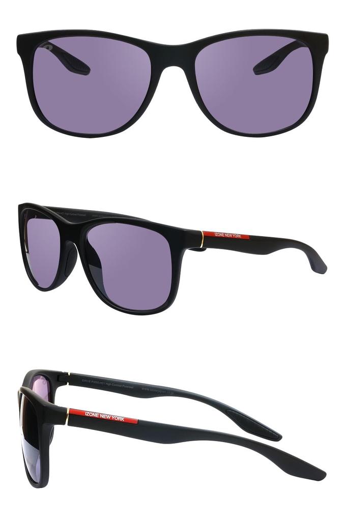 iZONE High Performance Polarized Sunglasses IDRIVE for Golf [iZONE] P3050-HC1 Sports, Driving, Fishing, (High-Con - Black)