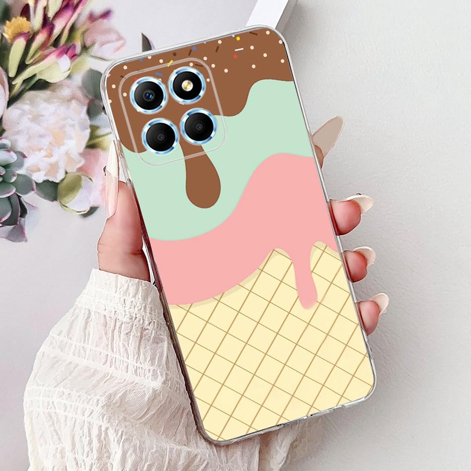 For Honor X6 Case Honor X8 5G VNE-N41 New Fashion Painted Cover Soft Slim Phone Case For Honor 70 Lite HonorX6 HonorX8 5G Fundas