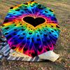 1pc Heart Rainbow Automatic Open/Close Umbrella Compact Folding Umbrella with 8-Rib Shaft for Women/Men, Elegant Birthday1198S