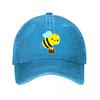 Cartoon Bee Baseball Cap  New Vintage Washed Cotton Baseball Cap Parent Kids Sun Hats