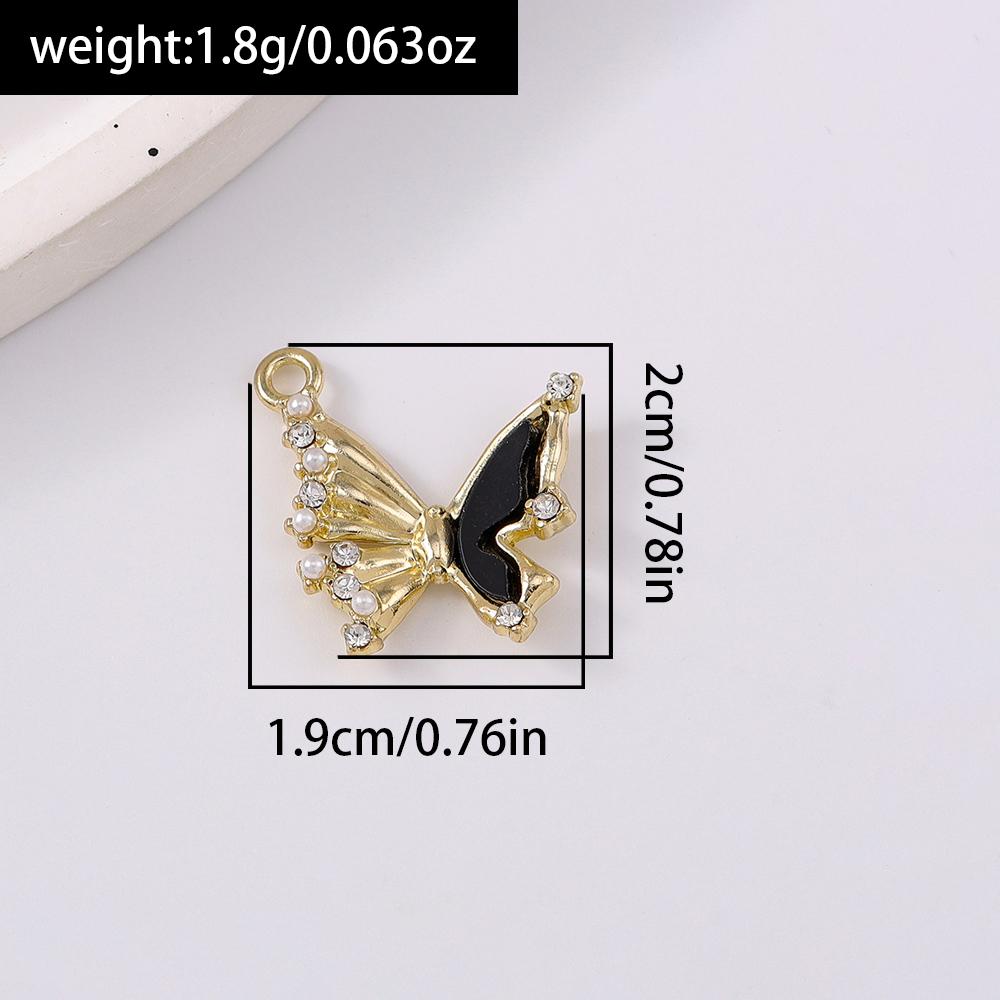 5pcs Cute Rhinestone Charms Pendants for Jewelry Making Earrings Bracelet DIY Handmade Necklace Accessories
