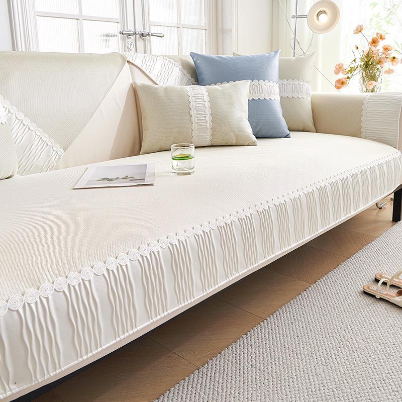 Ice Silk Sofa Cushion Summer 2025 New Summer Sofa Mat Seat Cushion Non-slip and Cool Without Ice Sofa Cover Towel