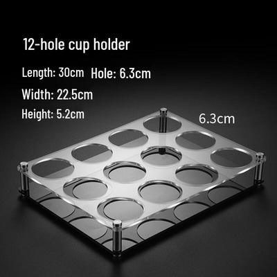 ZISIZ Acrylic 12-Hole Multifunction Serving Rack