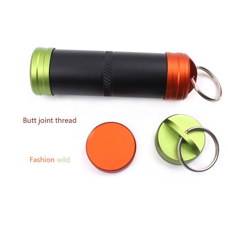 Waterproof Storage Emergency Pill Case Box Container Camping EDC Tools Outdoor Survival Pocket Bottle