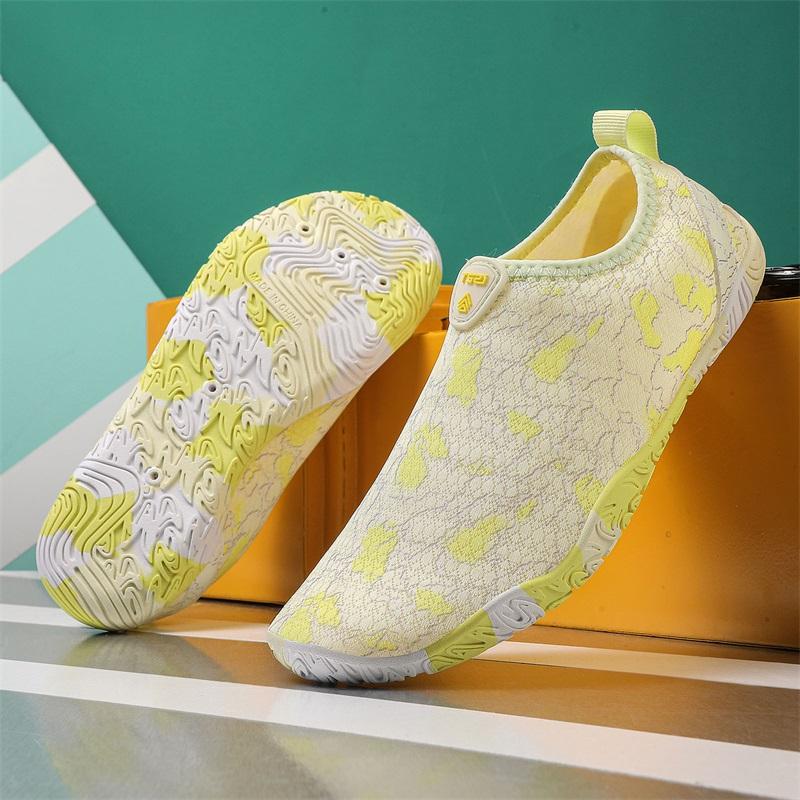 

Модная мужская обувь Модная обувь для воды Мужская новая обувь с пятью пальцами для фитнеса и спорта Большого размера Пара для отдыха Плавательная обувь для воды Zapatos Mujer 46 светло-желтого