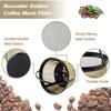 2pcs Reusable Coffee Filters for 8-12 Cup Replacement Coffee Filter Basket