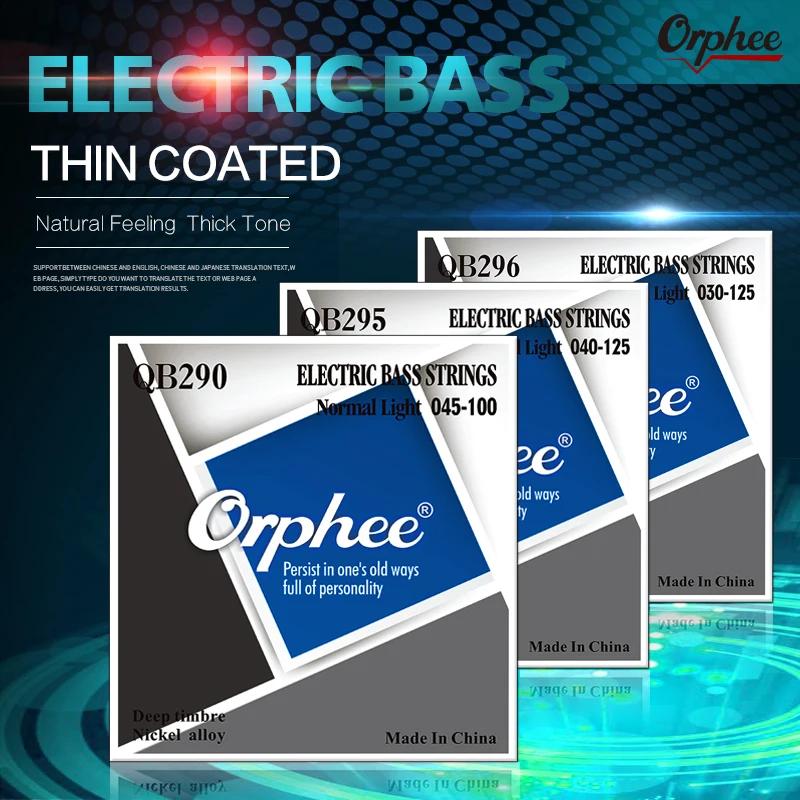 Orphee QB Bass Guitar Strings Nickel Alloy Hexagonal Core Nano Coated Electric Bass Guitar String Guitar Parts & Accessory