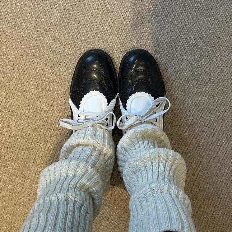 Niche Design Kontrastní Barvy Tenisky Dámské Ležérní Boty Mary Jane Kulatá Špička Plochá Podrážka Německé Tréninkové Boty