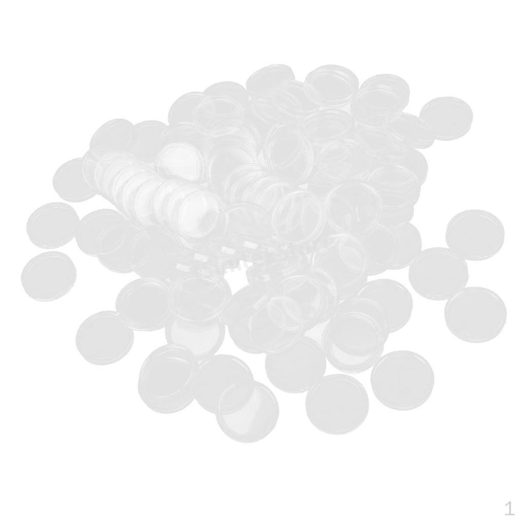 

Прозрачный контейнер для монет на 100 монет в подарок 22.5mm