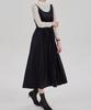 Maia Velvet Flower Dress - Black (Tencel T-Shirt Set)