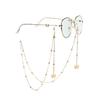 Fashion Metal Eyeglass Chain Holder Lightweight Durable Eyewear Necklace Accessory with Decorative Beads and Butterfly Charms for Glasses