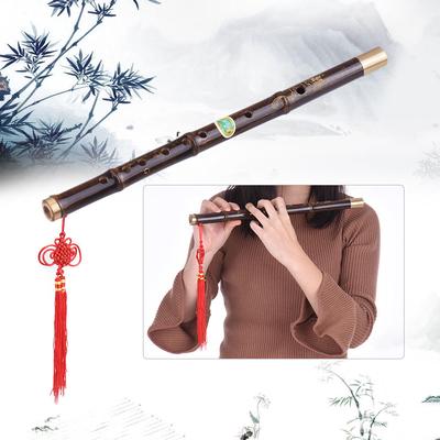 Professionelle schwarze Bambus-Dizi-Flöte, traditionelles handgefertigtes chinesisches Musik-Holzblasinstrument