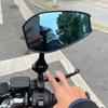 1 Pair Aluminum Zinc Zinc Alloy Motorcycle Side Mirror Angle Adjustable Handlebar Mirrors  for Scooter
