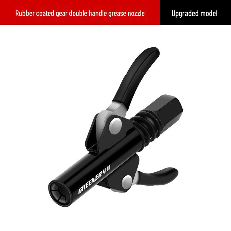 Green Forest High-Pressure Greasing Nozzle - Butter Gun Head & Locking Pliers Set