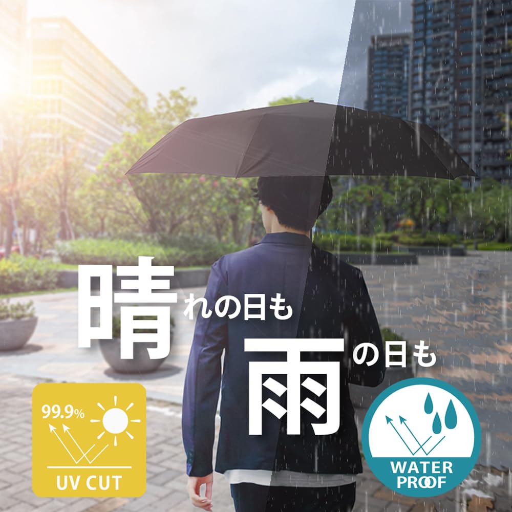 Folding Suitable for both sunny and rainy Heatstroke Sunburn UV Manual opening and and Black [Felicross] Umbrella, Parasol, Ultra-lightweight 110g,
