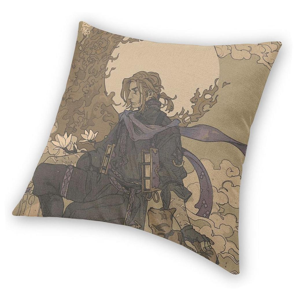 Caleb Widogast Square Pillowcase Polyester Linen Velvet Pattern Zip Decor Home Cushion Case