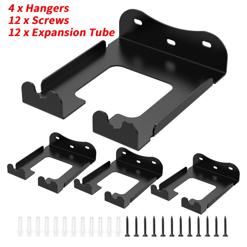 

4 Pcs Weedeater Hanger Heavy Chainsaw Wall Mount Metal Holder Steel Electric Tool Hook Bracket for Garage Garden Storage Rack 8 inch