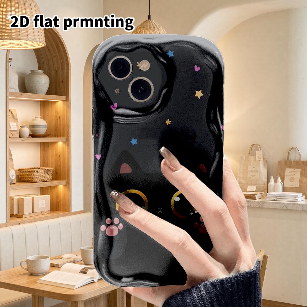 Phone Case: 2D Flat Design Suitable for iPhone 18 17 16 15 14 13 Pro Film Protective Case, Couple Style, Simple and Cute, Christmas and Halloween Gift