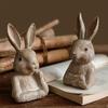 Nordic Cute White Rabbit Resin Figurine - Home Decor & Photo Prop