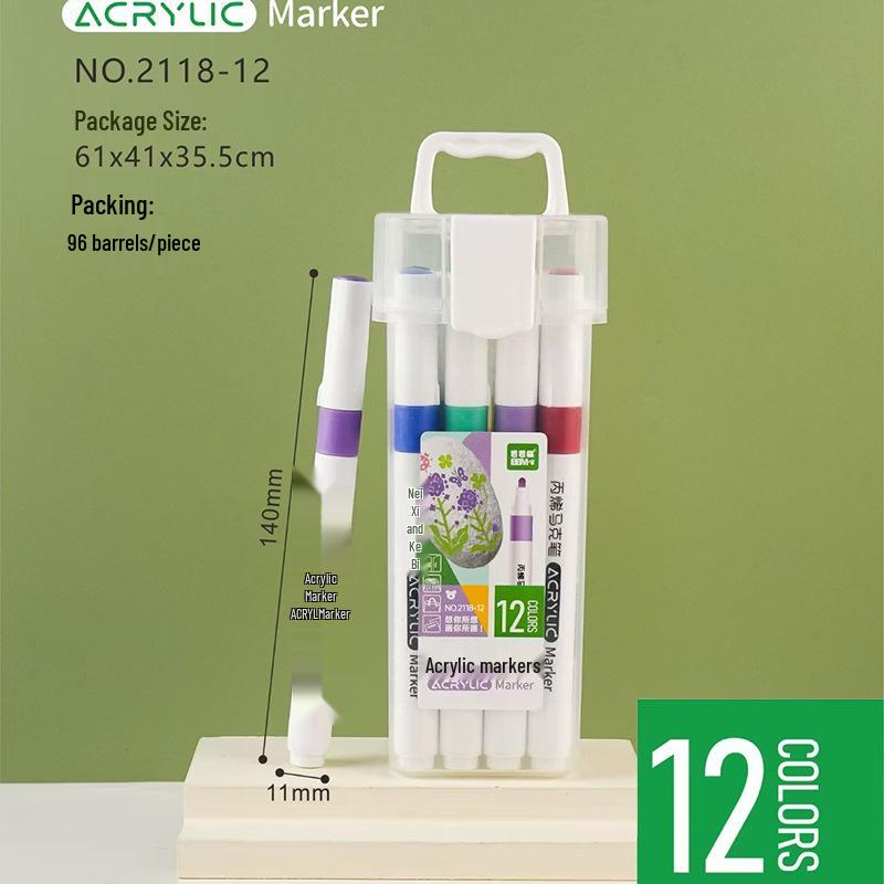 

Набор из 48 толстых акриловых маркеров для детей - Идеально подходит для росписи камней, поделок своими руками и ручных рисунков