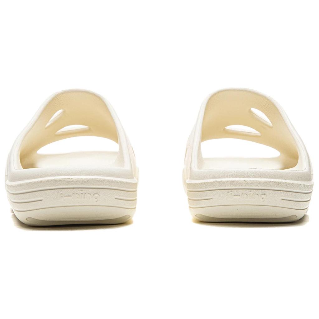 Li Ning Badminton Collection Slide Slippers Unisex Ecru AYCV001-1