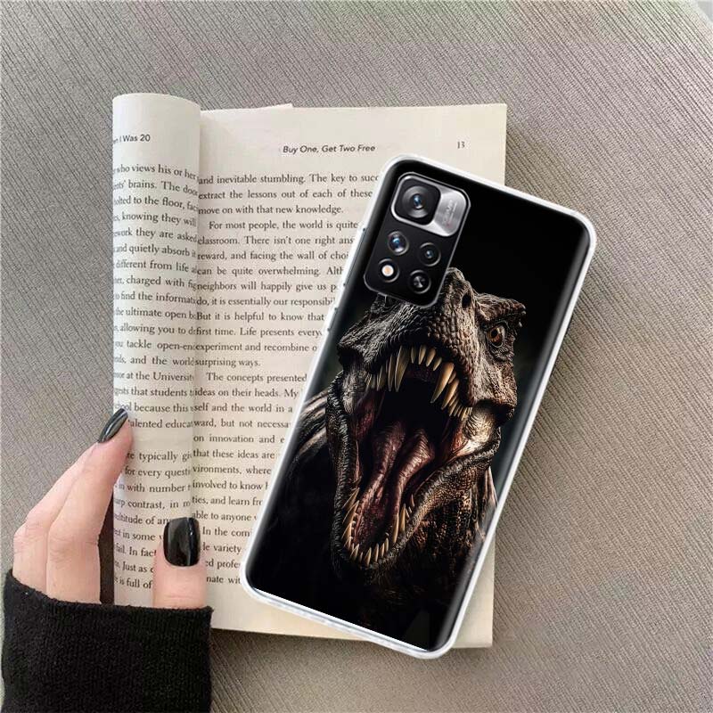 Dinosaurs Prehistoric Animals Phone Case For Redmi Note 13 12 Pro Plus 14 15 Pro 5G 11 11T 11E 11S 10 Pro 10S 9 9S Cover Cell Cl