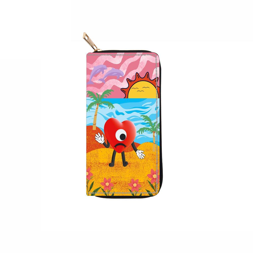 

Мультяшный кролик длинный кошелек на молнии кошелек-клатч