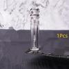 Transparent 3ML Refillable Empty Lipgloss Tubes 1/5Pcs with Soft Silicone Brush for Portable Travel Cosmetic Use