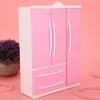 3-Door Dollhouse Wardrobe Dolls Furniture Accessories for Dolls Girls Toys Gift