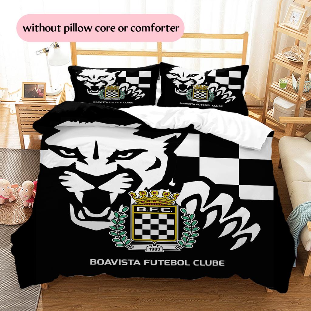 Boavista FC Pattern Bedding Home Decoration Birthday Gift (1 * duvet cover + 2 * pillowcase, without core)