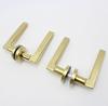 Heavy Duty Door Brushed Polish Gold Stainless Steel 304 Security Interior Passage Tubular Pull Lever Door Handle