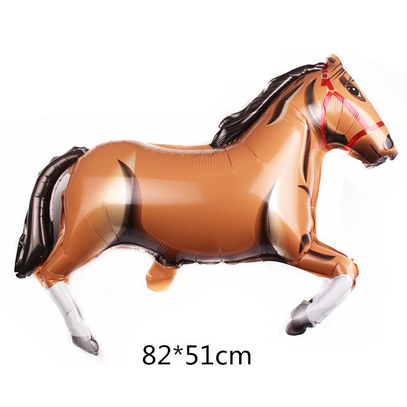 Galloping Horse Racing Festival Western Cowboy Hat & Boots Foil Balloon Set