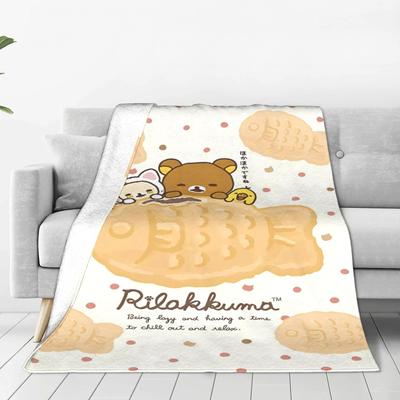 Rilakkuma Blanket Quality Soft Throw Blanket Winter Children Bedroom Street Trend Bedspread