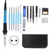 60W Electric Soldering Iron Kit Adjustable Temperature DIY Welding Tool Kit with Switch FunctionAC220V EU Plug
