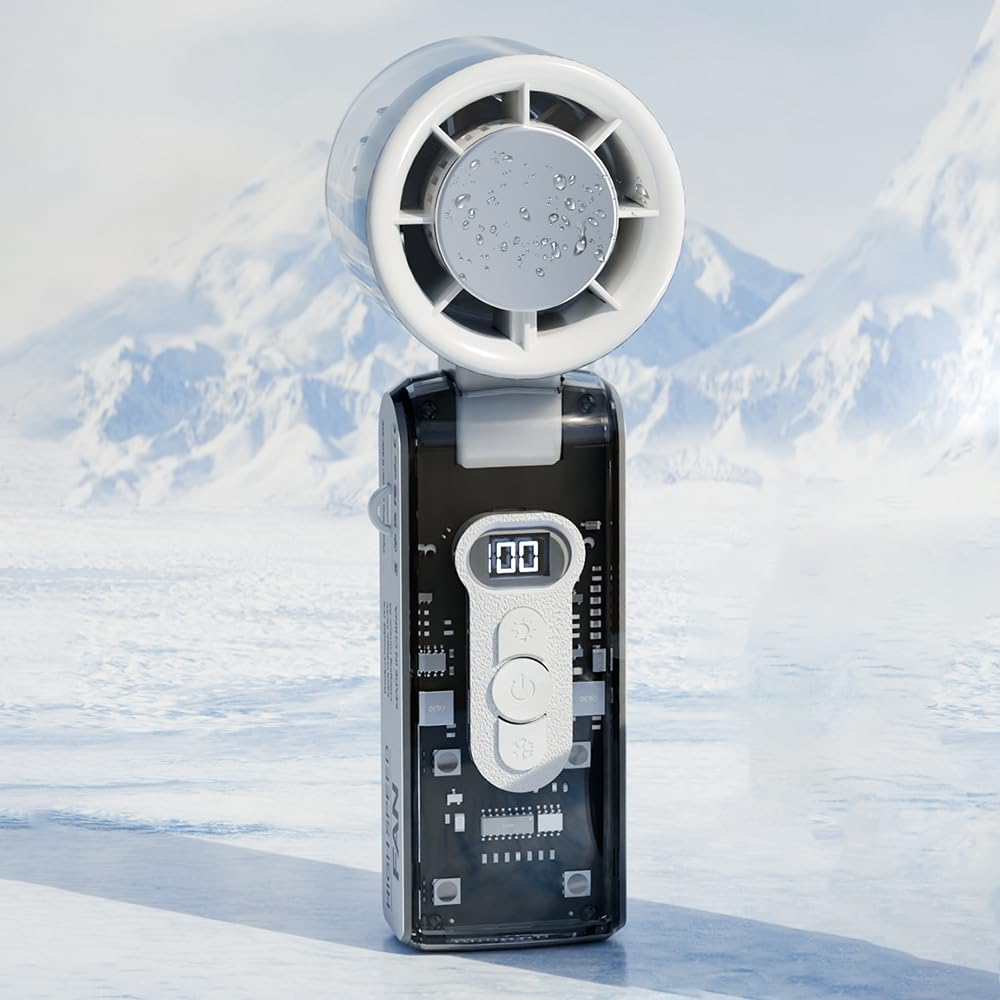 

cooling mini fan with a powerful Compact and foldable adjustable cooling powerful cooling plate 3600mAh Peltier portable mini fan High-tech design!