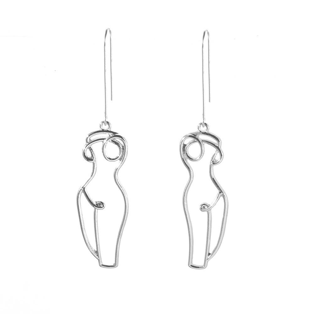 Earrings Geometric Statement Stylish Alloy Fashion Jewelry Women For