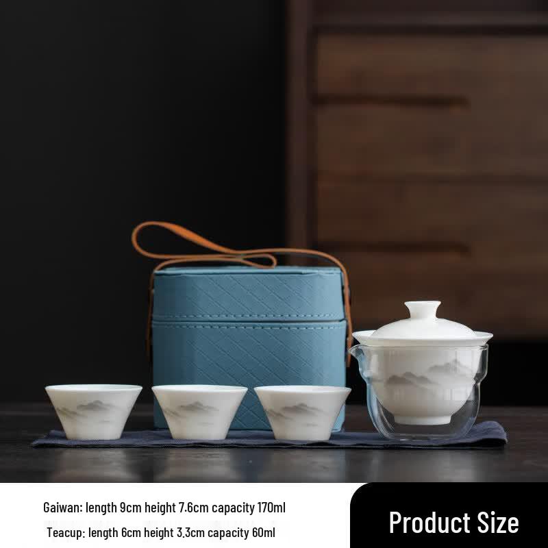 Chaxun Portable Ceramic Travel Tea Set