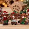 Christmas Highland Cattle Statue 3Pcs Cow Figurines Cute Small Resin Statue Christmas Gifts Home Office Desk Decoration