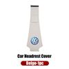 Leather Car Headrest Anti Dirty Protective Cover For VW Golf Jetta Passat Mk4 Mk5 Mk6 CC Golf 5 7 Tiguan Scirocco Sagitar Zk6