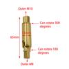 M8/M10 Universal Joint Shaking Head Short Rod Brass Universal Shaped Tube Rocker Arm Lamp Table Lamp Spotlight Accessories