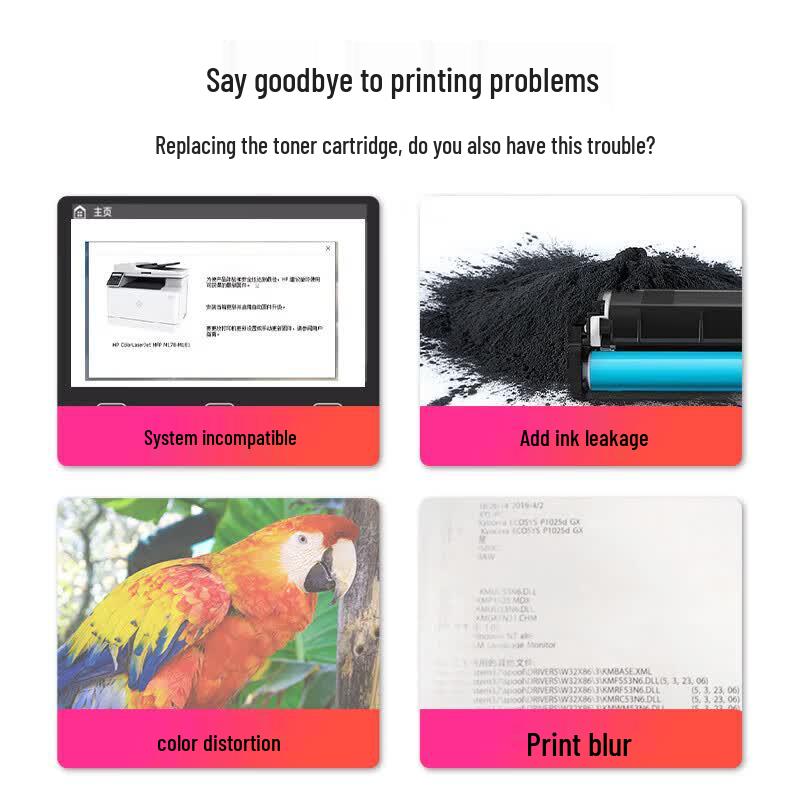 Huiwei Compatible Toner Cartridge Set for HP W2040A 416A Series