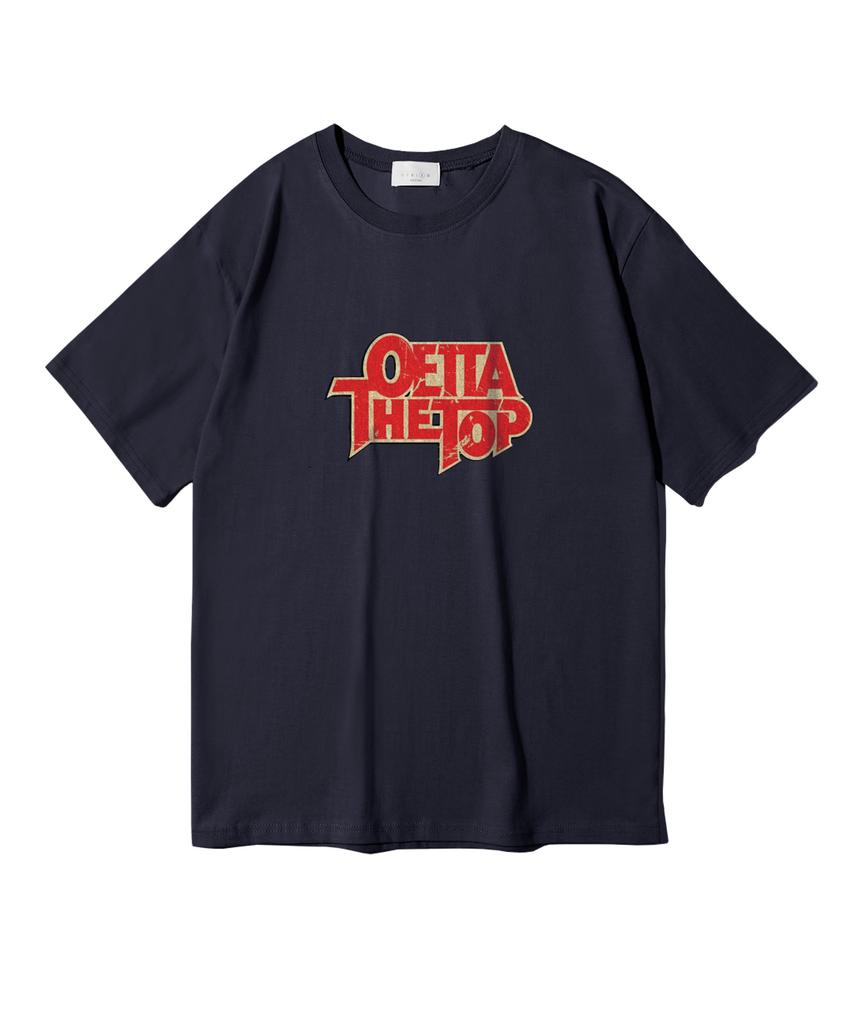 Oeta Top Double Cotton Oversized Short Sleeve T-Shirt Ots26029(8 Colors) (Type A)