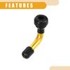 Partuto 4pcs Universal PVR50 Tubeless Tire Valve Stem - Tubeless Tire Valves for Car,