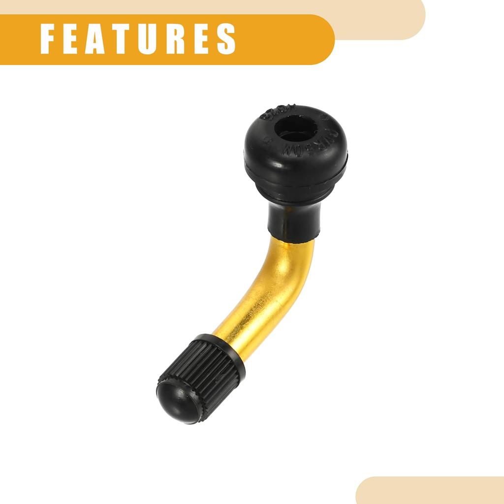 Partuto 4pcs Universal PVR50 Tubeless Tire Valve Stem - Tubeless Tire Valves for Car,