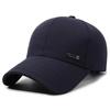 Spring And Autumn Middle-Aged And Elderly Hats Outdoor Travel Versatile Peaked Caps Sunshade Men'S Simple Casual Hard Top Baseball Caps