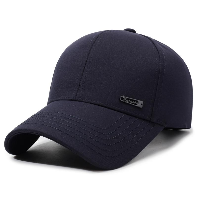 Spring And Autumn Middle-Aged And Elderly Hats Outdoor Travel Versatile Peaked Caps Sunshade Men'S Simple Casual Hard Top Baseball Caps