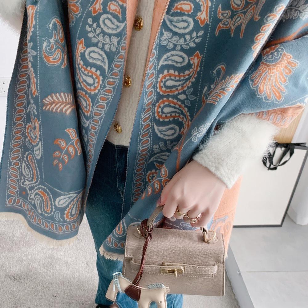 2025 Best-Selling Women's Winter Scarf: High-End Imitation Cashmere Knit Shawl, Warm Stylish Neck Warmer